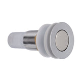 Bathroom Sink Drain Stainless Steel Polished Electroplated Flip Top Anti Blocking Short Vanity Vessel Drain Stopper for Home Kitchen