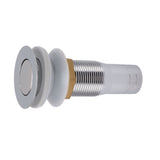 Bathroom Sink Drain Stainless Steel Polished Electroplated Flip Top Anti Blocking Short Vanity Vessel Drain Stopper for Home Kitchen