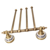 Swivel Towel Bar Antique Brass Towel Rack Rotated Towel Hanger Holder for Bathroom Four Rods In Australia - Darrahopens