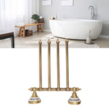 Swivel Towel Bar Antique Brass Towel Rack Rotated Towel Hanger Holder for Bathroom Four Rods