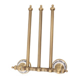 Swivel Towel Bar Antique Brass Towel Rack Rotated Towel Hanger Holder for Bathroom Three Rods In Australia - Darrahopens