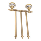 Swivel Towel Bar Antique Brass Towel Rack Rotated Towel Hanger Holder for Bathroom Three Rods