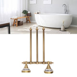 Swivel Towel Bar Antique Brass Towel Rack Rotated Towel Hanger Holder for Bathroom Three Rods