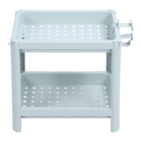 Bathroom Floor Storage Shelf Bathroom Storage Open Shelf Unit Freestanding Corner Rack Shelves Storage Rack Nordic Blue 2 Tier In Australia - Darrahopens
