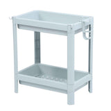 Bathroom Floor Storage Shelf Bathroom Storage Open Shelf Unit Freestanding Corner Rack Shelves Storage Rack Nordic Blue 2 Tier In Australia - Darrahopens