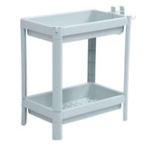 Bathroom Floor Storage Shelf Bathroom Storage Open Shelf Unit Freestanding Corner Rack Shelves Storage Rack Nordic Blue 2 Tier In Australia - Darrahopens