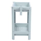Bathroom Floor Storage Shelf Bathroom Storage Open Shelf Unit Freestanding Corner Rack Shelves Storage Rack Nordic Blue 2 Tier In Australia - Darrahopens