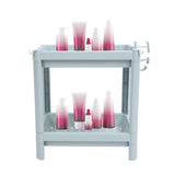 Bathroom Floor Storage Shelf Bathroom Storage Open Shelf Unit Freestanding Corner Rack Shelves Storage Rack Nordic Blue 2 Tier
