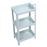 Bathroom Floor Storage Shelf Bathroom Storage Open Shelf Unit Freestanding Corner Rack Shelves Storage Rack Nordic Blue 3 Tier In Australia - Darrahopens