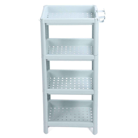 Bathroom Floor Storage Shelf Bathroom Storage Open Shelf Unit Freestanding Corner Rack Shelves Storage Rack Nordic Blue 4 Tier In Australia - Darrahopens