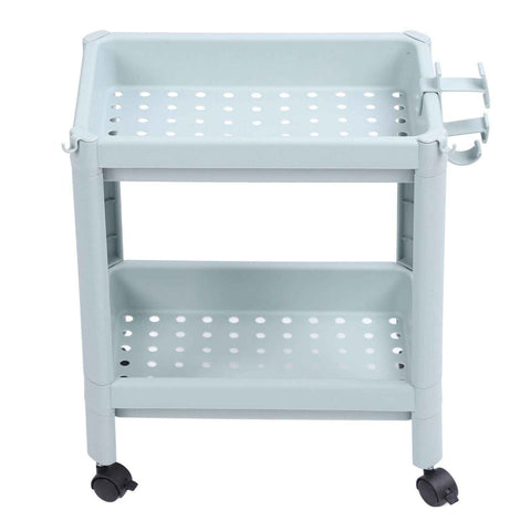 Bathroom Floor Storage Shelf Bathroom Storage Open Shelf Unit Freestanding Corner Rack Shelves Storage Rack Nordic Blue 2 Tier (with Wheels) In Australia - Darrahopens