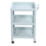 Bathroom Floor Storage Shelf Bathroom Storage Open Shelf Unit Freestanding Corner Rack Shelves Storage Rack Nordic Blue 3 Tier (with Wheels) In Australia - Darrahopens