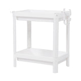 Bathroom Tower Shelf Plastic Freestanding Storage Rack Organizer Multifunctional Shelving Unit for Living Room Bedroom Kitchen White 2 Layers