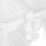 Bathroom Tower Shelf Plastic Freestanding Storage Rack Organizer Multifunctional Shelving Unit for Living Room Bedroom Kitchen White 3 Layers In Australia - Darrahopens