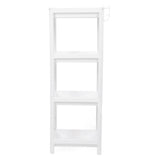 Bathroom Tower Shelf Plastic Freestanding Storage Rack Organizer Multifunctional Shelving Unit for Living Room Bedroom Kitchen White 4 Layers In Australia - Darrahopens