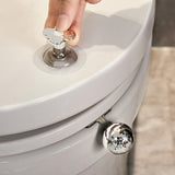 Toilet Lid Handle Toilet Cover Lifter Electroplated Flower Shape Adhesive Easy to Use Toilet Lifter Handle for Bedroom In Australia - Darrahopens