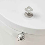 Toilet Lid Handle Toilet Cover Lifter Electroplated Flower Shape Adhesive Easy to Use Toilet Lifter Handle for Bedroom