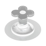 Toilet Lid Handle Toilet Cover Lifter Electroplated Flower Shape Adhesive Easy to Use Toilet Lifter Handle for Bedroom