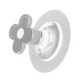 Toilet Lid Handle Toilet Cover Lifter Electroplated Flower Shape Adhesive Easy to Use Toilet Lifter Handle for Bedroom