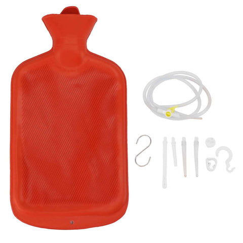 Enema Kit 2L Enema Bag Long Hose Reusable Tips Controlled Water Flow for Colon Detox Cleanse Enemas Red In Australia - Darrahopens