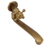 Antique Garden Faucet with Extended Spout Antifreezing Copper Wall Mount Single Cold Water Tap for Washing Round Spout In Australia - Darrahopens