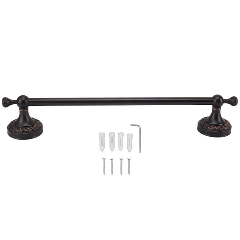 Towel Bar Copper Retro Space Saving 40CM Multifunctional Tilt Proof Single Towel Rack for Bathroom Accessories Black Antique In Australia - Darrahopens