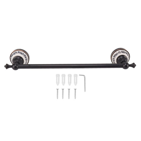 40.5cm Bathroom Towel Bar Copper Bath Towel Rack Single Towel Bar Wall Mounted Towel Holder European Style Black Antique In Australia - Darrahopens