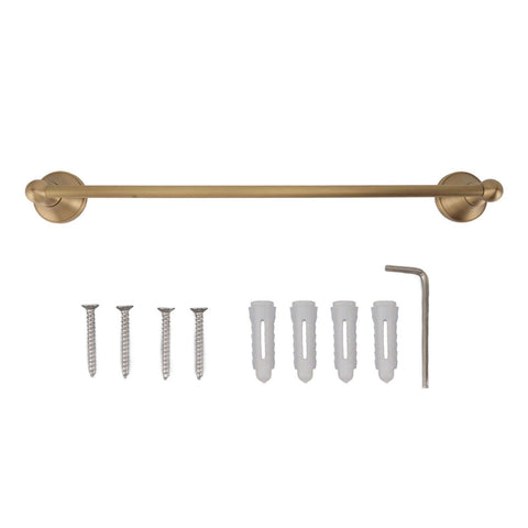 Copper Towel Bar European Style Towel Rack Single Rod Multipurpose Towel Bar Holder for Bathroom Toilet In Australia - Darrahopens
