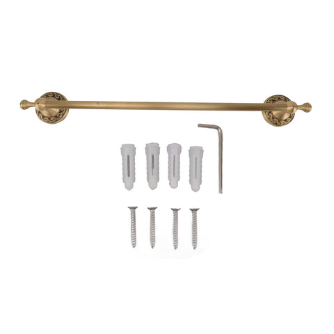 Bathroom Towel Bar 19.7in Sturdy Copper Elegant Retro Style Hand Towel Holder with Screws Hex Wrench for Home Kitchen Antique In Australia - Darrahopens