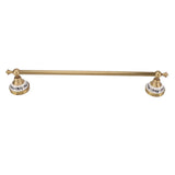 Towel Bar European Style Single Rod Hanging Bath Towel Holder Copper Towel Rack for Bathroom Toilets Antique Color