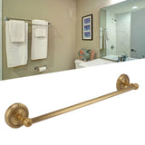 Copper Towel Bar European Style Bathroom Single Bar Towel Rack Bathroom Hanging Rack Antique