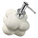 Cloud Press Pump Bottle Ceramic Reusable Decoration Refillable Cloud Shape Dispenser Bottle for Bathroom Milky White In Australia - Darrahopens