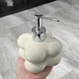 Cloud Press Pump Bottle Ceramic Reusable Decoration Refillable Cloud Shape Dispenser Bottle for Bathroom Milky White In Australia - Darrahopens