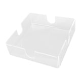 Acrylic Napkin Holder Square Elegant Clear Tabletop Tissue Dispenser for Kitchen Restaurant Bar
