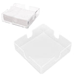 Acrylic Napkin Holder Square Elegant Clear Tabletop Tissue Dispenser for Kitchen Restaurant Bar