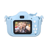 Kids Camera Dual Camera 2.0in IPS Screen 1080P Video Camera Toy with 32G Memory Card Blue