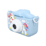 Kids Camera Dual Camera 2.0in IPS Screen 1080P Video Camera Toy with 32G Memory Card Blue