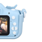 Kids Camera Dual Camera 2.0in IPS Screen 1080P Video Camera Toy with 32G Memory Card Blue