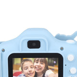 Kids Camera Dual Camera 2.0in IPS Screen 1080P Video Camera Toy with 32G Memory Card Blue