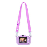 Kids Camera Dual Camera 2.0in IPS Screen 1080P Video Camera Toy with 32G Memory Card Purple