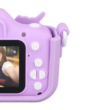Kids Camera Dual Camera 2.0in IPS Screen 1080P Video Camera Toy with 32G Memory Card Purple
