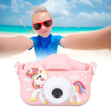 Kids Camera Dual Camera 2.0in IPS Screen 1080P Video Camera Toy with 32G Memory Card Pink
