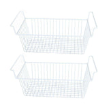 2Pcs Freezer Organizer Bins Steel Wire Large Capacity Strong Bearing Freezer Basket with Handle for Closet Countertops 56.5 X 25.2 X 24cm / 22.2 X 9.9 X 9.4in (L X W X H) with 7cm / 2.8in Handle In Australia - Darrahopens