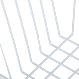 2Pcs Freezer Organizer Bins Steel Wire Large Capacity Strong Bearing Freezer Basket with Handle for Closet Countertops 56.5 X 25.2 X 24cm / 22.2 X 9.9 X 9.4in (L X W X H) with 7cm / 2.8in Handle