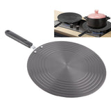 Cooking Heat Conduction Plate with Handle 6mm Aluminum Alloy Heat Diffuser Plate for Defrosting Food 28cm / 11in In Australia - Darrahopens