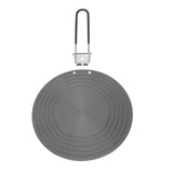 Heat Conduction Plate Aluminum Alloy Stove Top Heat Diffuser Reducer Flame Guard Simmer Plate with Detachable Handle for Kitchen 24cm/9.45in
