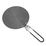 Heat Conduction Plate Aluminum Alloy Stove Top Heat Diffuser Reducer Flame Guard Simmer Plate with Detachable Handle for Kitchen 28cm/11.02in