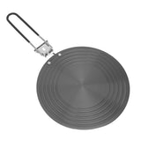 Heat Conduction Plate Aluminum Alloy Stove Top Heat Diffuser Reducer Flame Guard Simmer Plate with Detachable Handle for Kitchen 28cm/11.02in