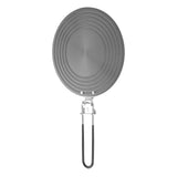 Heat Conduction Plate Aluminum Alloy Stove Top Heat Diffuser Reducer Flame Guard Simmer Plate with Detachable Handle for Kitchen 28cm/11.02in