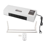 1800W Electric Space Heater for Indoor with Remote Wall Mounted Heater Fan Combo Low Noise Timing Function for Home Office 220V Prise UA In Australia - Darrahopens